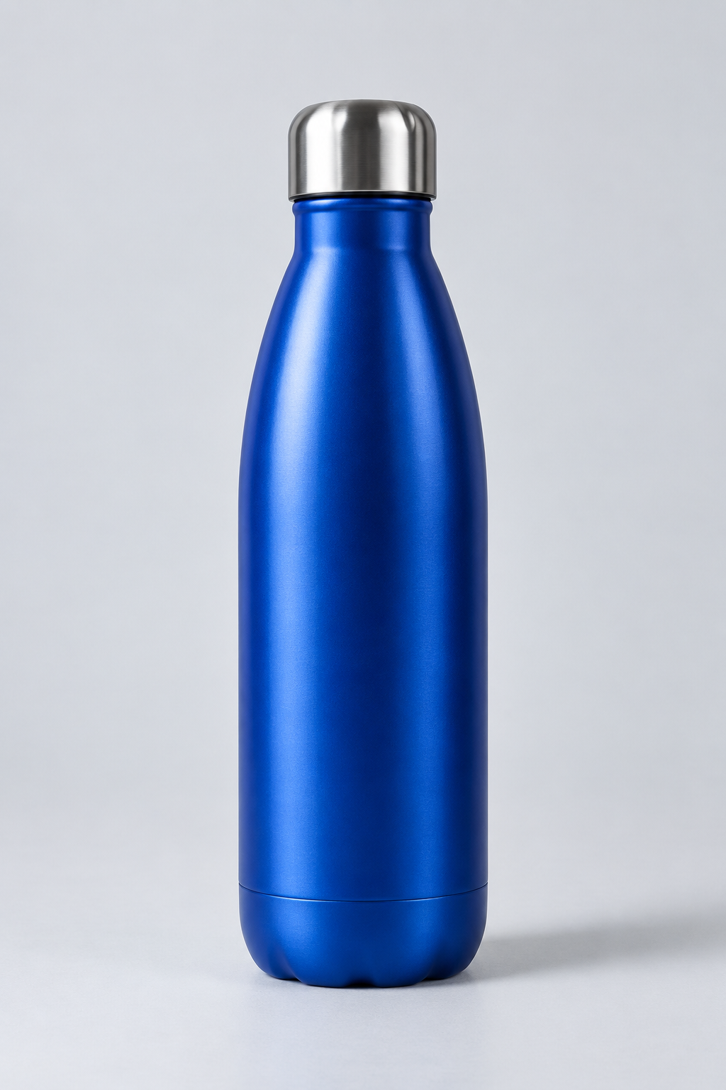 Blue bottle in a portrait photo